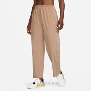Nike Air tan track pants women's Size XL side snap tear